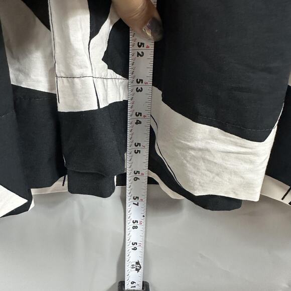 Maeve Dress Womens Large The Somerset Maxi Black White Belted Boho Chic Casual - Picture 16 of 16